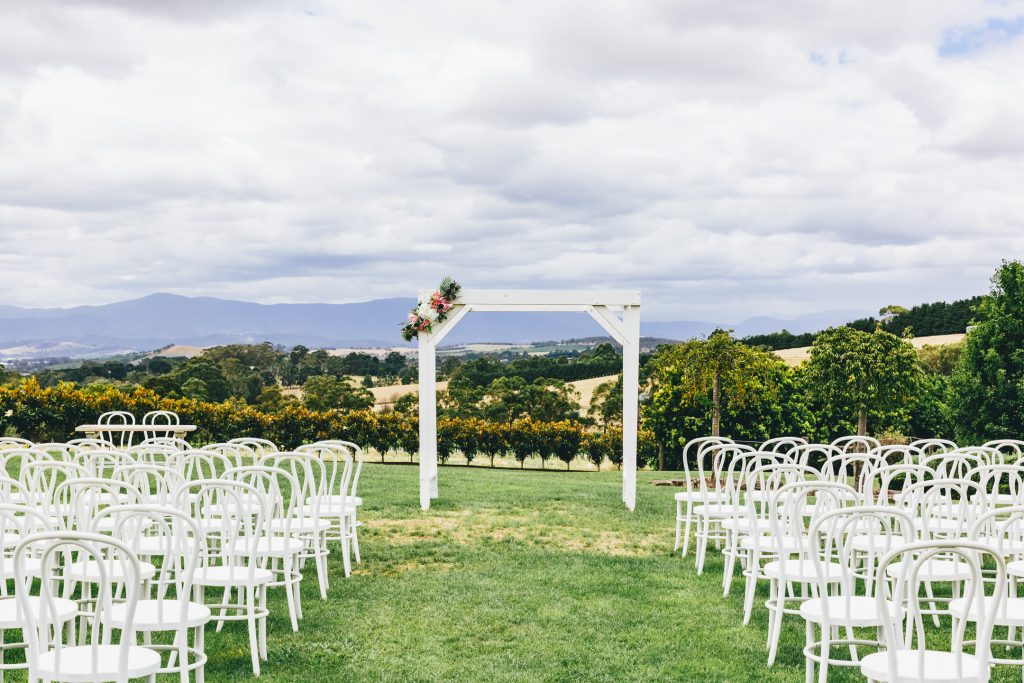 Ceremony setup at Vines of the Yarra Valley