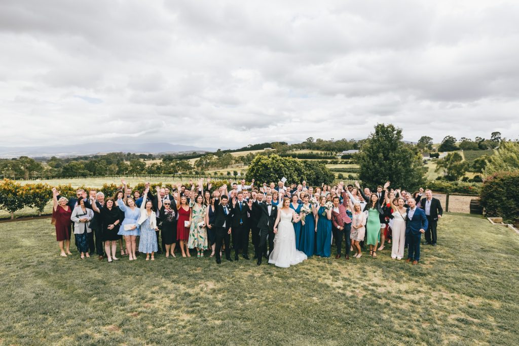 Group photo at Vines of the Yarra Valley